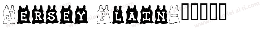 Jersey Plain字体转换